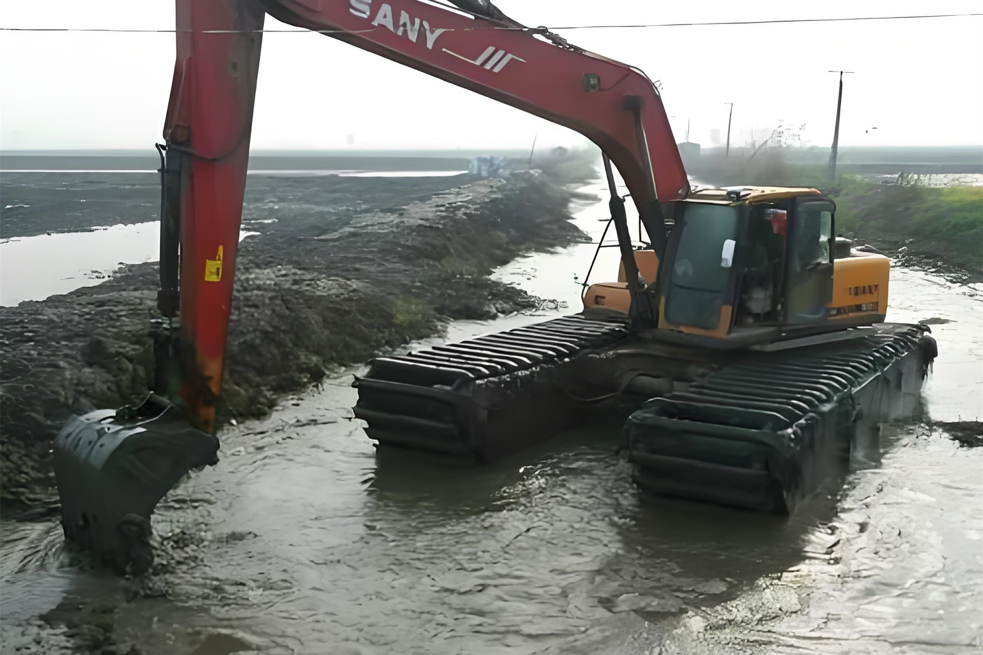 湖南益陽挖機清淤施工隊 - 挖機加長臂清淤的施工效率怎么樣?